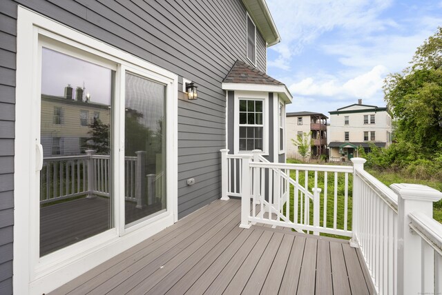 864 Baldwin St, Waterbury, CT 06706 - view of wooden deck