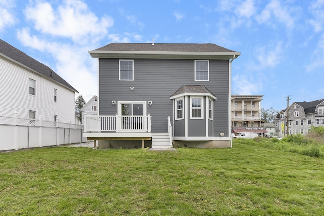 864 Baldwin St, Waterbury, CT 06706 - back of house with a wooden deck