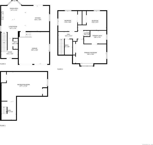 864 Baldwin St, Waterbury, CT 06706 - room layout