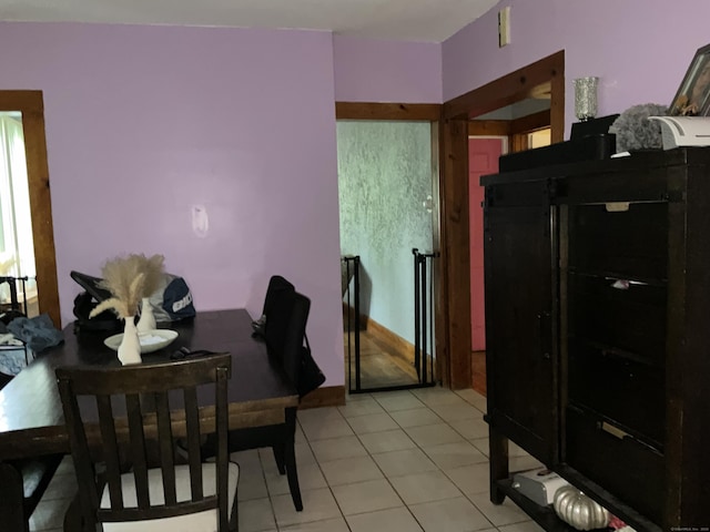 148 Burwell Rd, West Haven, CT 06516 - dining space with light tile patterned floors