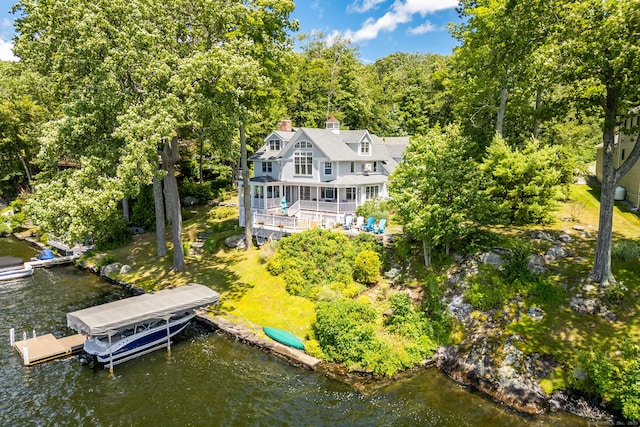 424 E Wakefield Blvd, Winchester, CT 06098 - view from above of property featuring a nearby body of water