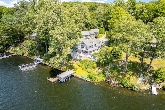 424 E Wakefield Blvd, Winchester, CT 06098 - view from above of property with a nearby body of water and a forest