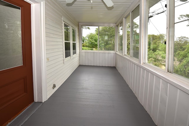 17 Spruce St, Vernon, CT 06066 - unfurnished sunroom with a ceiling fan