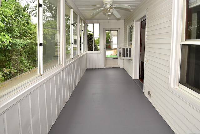 17 Spruce St, Vernon, CT 06066 - unfurnished sunroom featuring ceiling fan