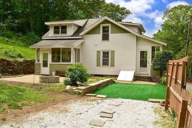 17 Spruce St, Vernon, CT 06066 - rear view of house featuring a shingled roof