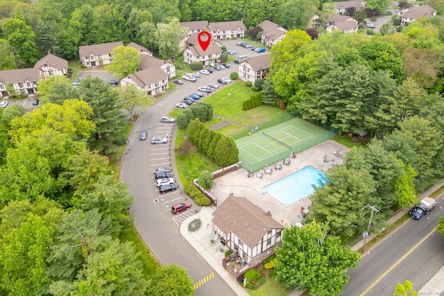 202 Foxwood Ln Unit 202, Milford, CT 06461 - aerial view of residential area with a pool area