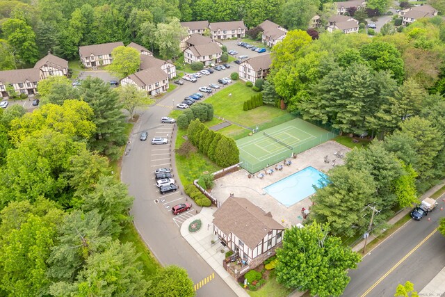 202 Foxwood Ln Unit 202, Milford, CT 06461 - aerial view of residential area featuring a pool area