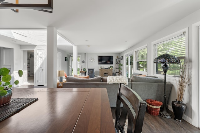 72 Lake View Dr, Woodstock, CT 06281 - dining room with wood finished floors and baseboards