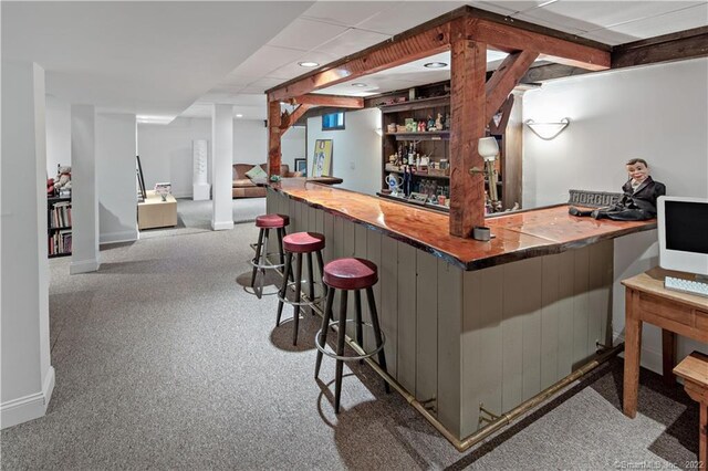 15 Tunxis Trl, Redding, CT 06896 - indoor bar with baseboards