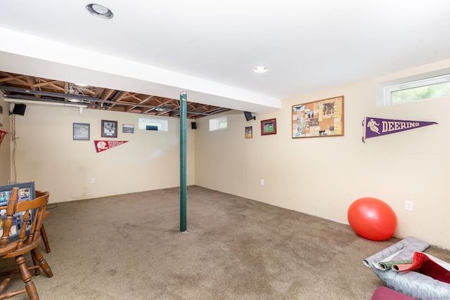 15 Woodcliff Dr, Simsbury, CT 06070 - basement with carpet floors