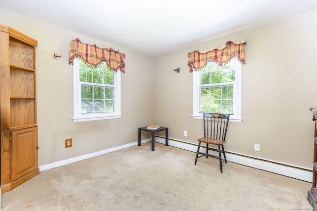 15 Woodcliff Dr, Simsbury, CT 06070 - unfurnished room with plenty of natural light, carpet flooring, and a baseboard radiator