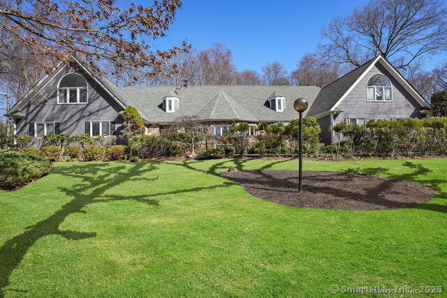 212 Fence Row Dr, Fairfield, CT 06824 - back of house with a yard