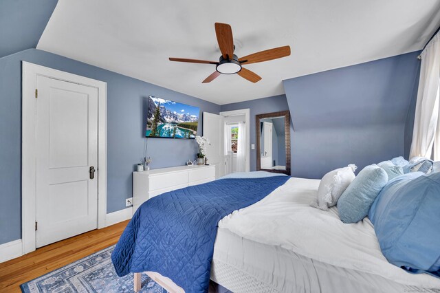70 Mercer St, Stratford, CT 06614 - bedroom featuring wood finished floors, baseboards, and ceiling fan