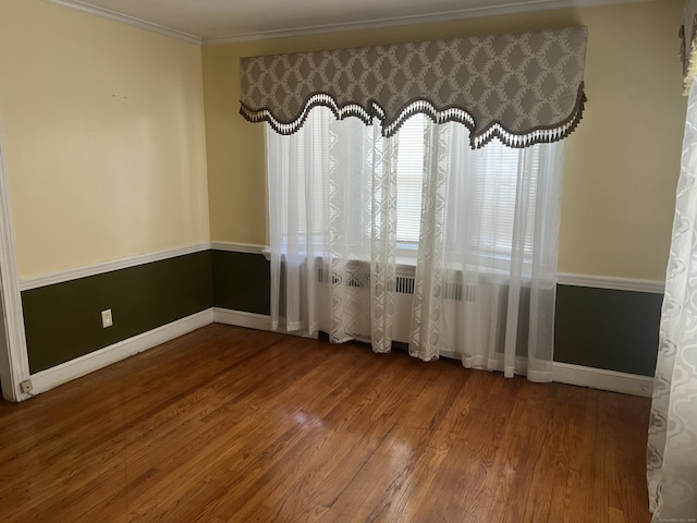 40 Bellevue Rd, New Haven, CT 06511 - unfurnished room featuring wood finished floors, baseboards, and crown molding