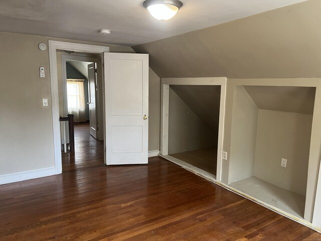 40 Bellevue Rd, New Haven, CT 06511 - bonus room with wood finished floors, lofted ceiling, and baseboards