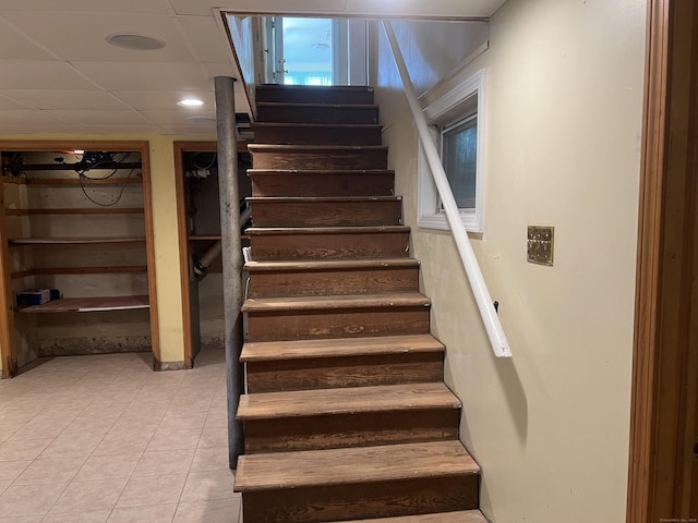 40 Bellevue Rd, New Haven, CT 06511 - stairs with tile patterned flooring