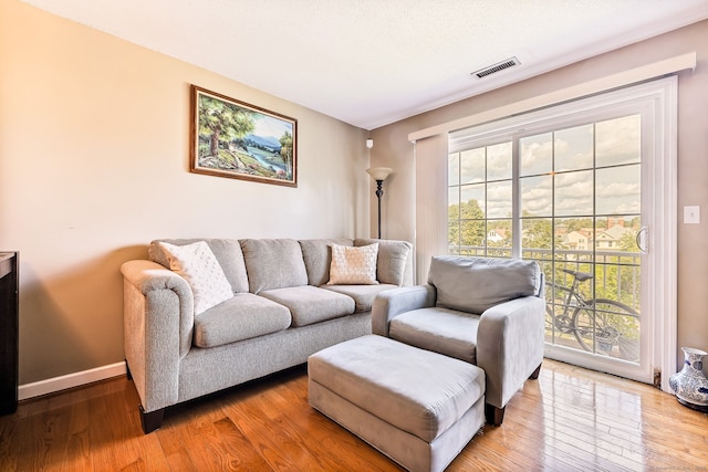 421 Tolland St Unit 312, East Hartford, CT 06108 - living room with wood-type flooring