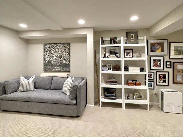 506 Jamestown Rd Unit 506, Stratford, CT 06614 - living area with carpet floors and recessed lighting