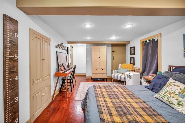64 W St, Cromwell, CT 06416 - bedroom featuring dark wood finished floors and recessed lighting