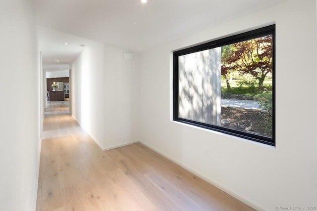 136 Belgo Rd, Salisbury, CT 06039 - unfurnished room with light wood-type flooring, recessed lighting, and baseboards