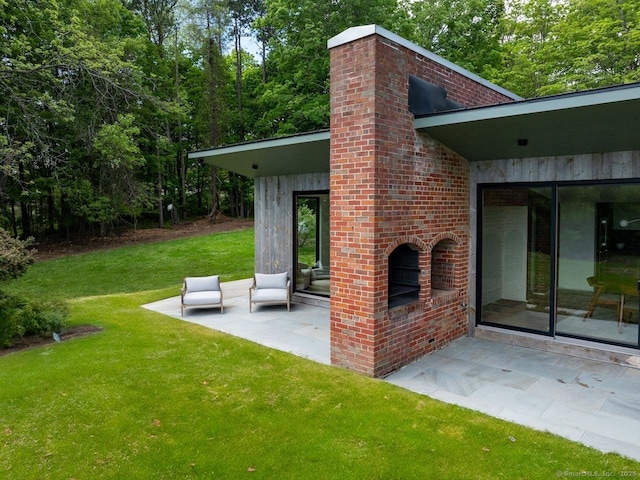 136 Belgo Rd, Salisbury, CT 06039 - view of grassy yard featuring a patio