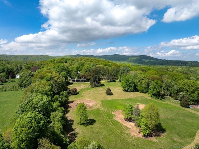 136 Belgo Rd, Salisbury, CT 06039 - bird's eye view of a heavily wooded area and a mountain backdrop