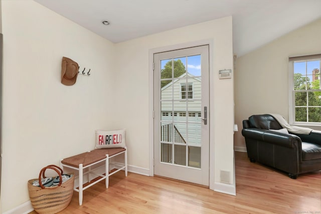 102 Pratt St, Fairfield, CT 06824 - doorway with light wood finished floors and baseboards