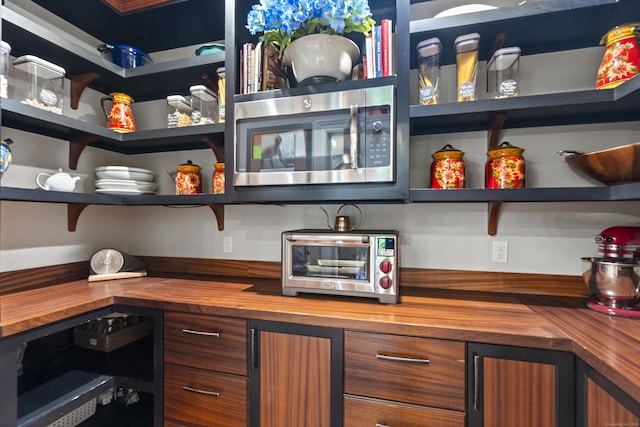 18 Ferry Rd, Old Lyme, CT 06371 - storage area featuring wine cooler