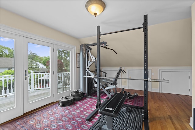 18 Ferry Rd, Old Lyme, CT 06371 - exercise room featuring wood finished floors