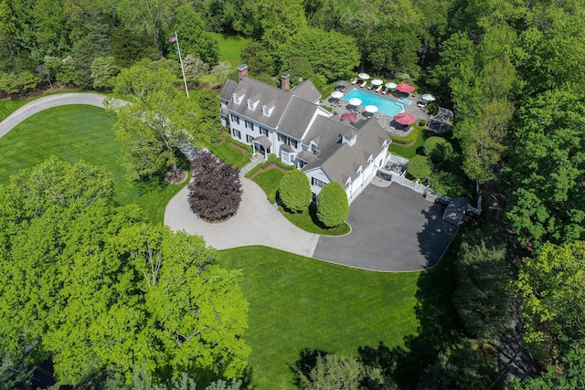 368 Nod Hill Rd, Wilton, CT 06897 - drone / aerial view of a forest