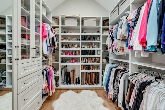 15A Shore Rd, Waterford, CT 06385 - spacious closet with vaulted ceiling and wood finished floors