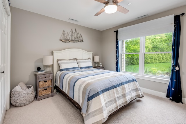 15A Shore Rd, Waterford, CT 06385 - bedroom featuring carpet floors and a ceiling fan