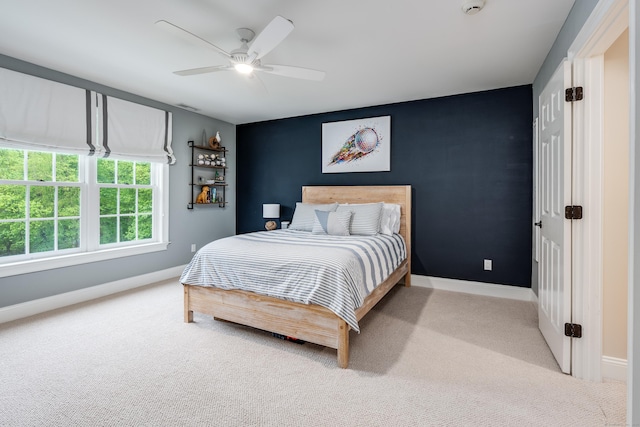 15A Shore Rd, Waterford, CT 06385 - carpeted bedroom with baseboards and a ceiling fan