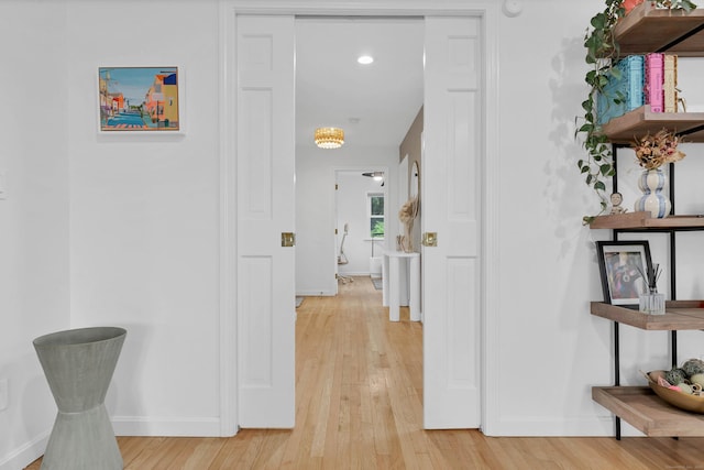 2 Quanaduck Cove Ct Unit 2, Stonington, CT 06378 - hall featuring light wood-style floors and baseboards