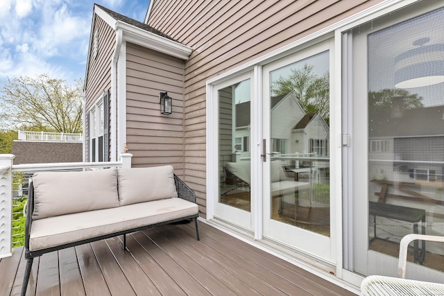 2 Quanaduck Cove Ct Unit 2, Stonington, CT 06378 - wooden deck featuring an outdoor hangout area