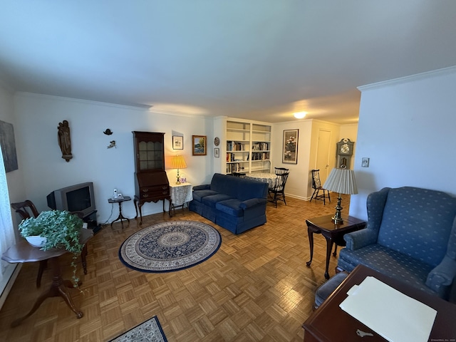 11 Gibbs St Apt 9, Winchester, CT 06098 - living room with crown molding and baseboards