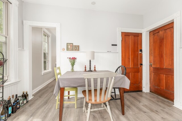 76 Edwards St, New Haven, CT 06511 - dining area with light wood finished floors