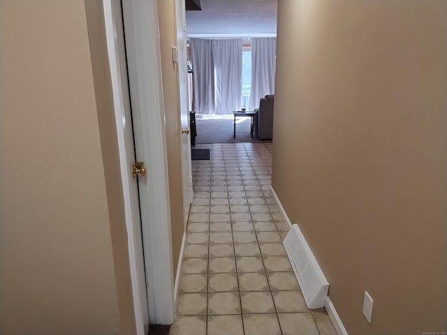 60 Engine House Rd Unit D, Stratford, CT 06614 - hall with light tile patterned floors and baseboards