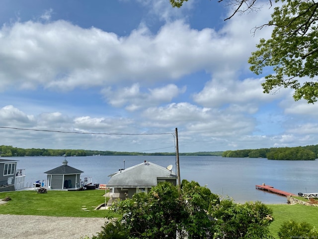 52 Lake View Ave, Salem, CT 06420 - water view with a boat dock