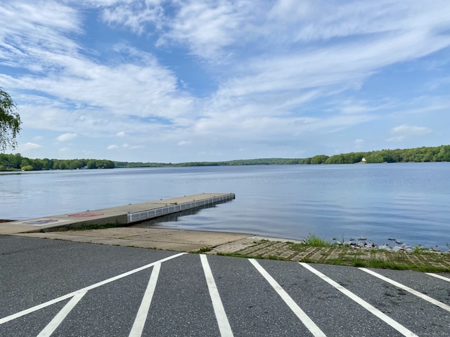 52 Lake View Ave, Salem, CT 06420 - water view with a boat ramp and a boat dock