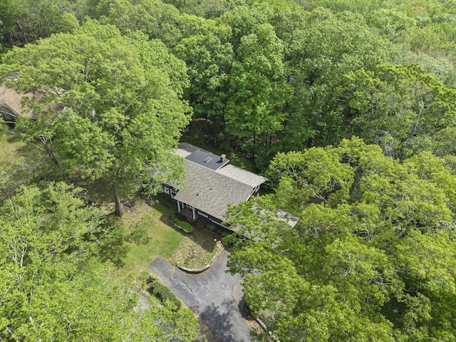 1 Indian Spring Ln, Norwich, CT 06360 - view from above of property with a forest