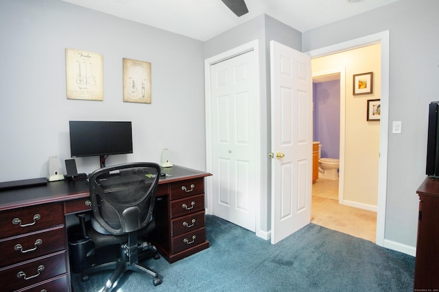 69 Fernwood Dr, Simsbury, CT 06070 - office space featuring dark carpet and baseboards