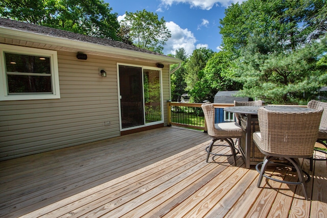69 Fernwood Dr, Simsbury, CT 06070 - wooden deck featuring outdoor dining area