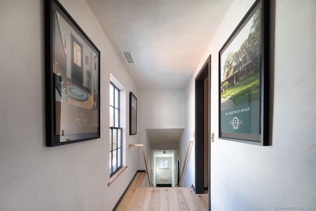 14 Main St, Salisbury, CT 06039 - hall with an upstairs landing and wood finished floors