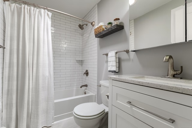 2 Latimer Ct, Waterford, CT 06385 - bathroom with toilet, shower / bath combo with shower curtain, and vanity