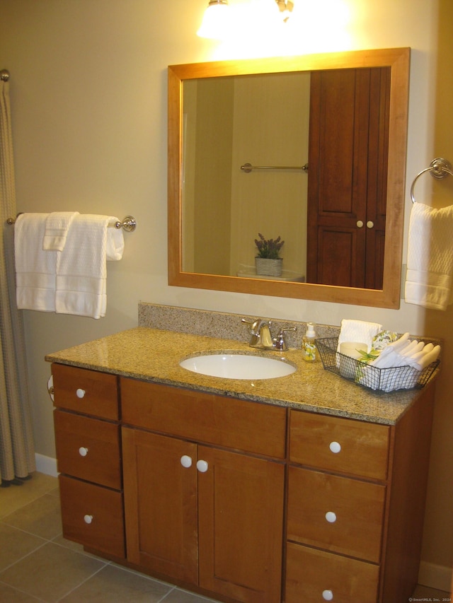 1071 River Blvd, Suffield, CT 06078 - bathroom with vanity and tile patterned floors