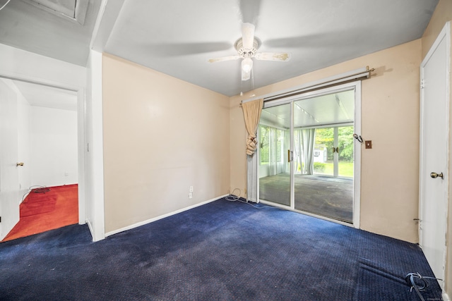 34 Benedict Dr, South Windsor, CT 06074 - carpeted empty room with a ceiling fan