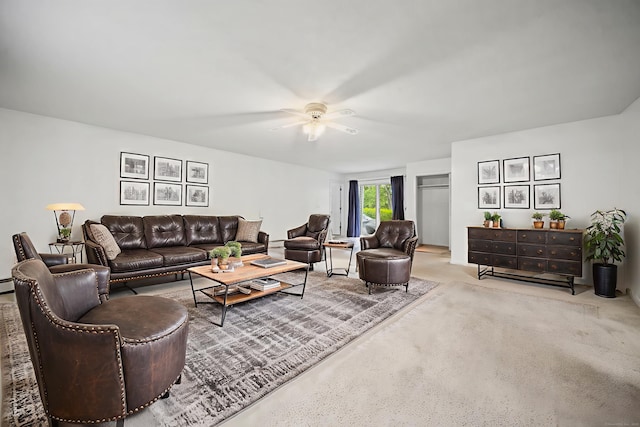34 Benedict Dr, South Windsor, CT 06074 - living room featuring a ceiling fan