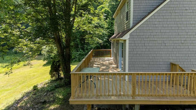 143 Clark Hill Rd, East Haddam, CT 06423 - view of wooden deck