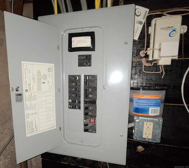 1437 Silver Ln, East Hartford, CT 06118 - utility room featuring electric panel